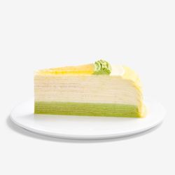 Yuzu Matcha Mille Crêpes - Slices